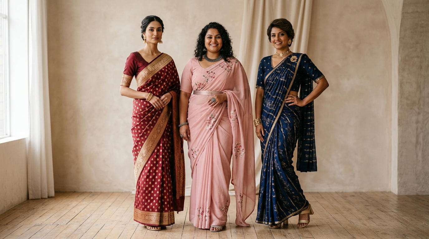 Choosing the Perfect Saree for Your Body Type